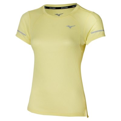 Camisa Mizuno Dryaeroflow Tee Mujer Verdes Claro Amarillos - Chile M514OJCAVY